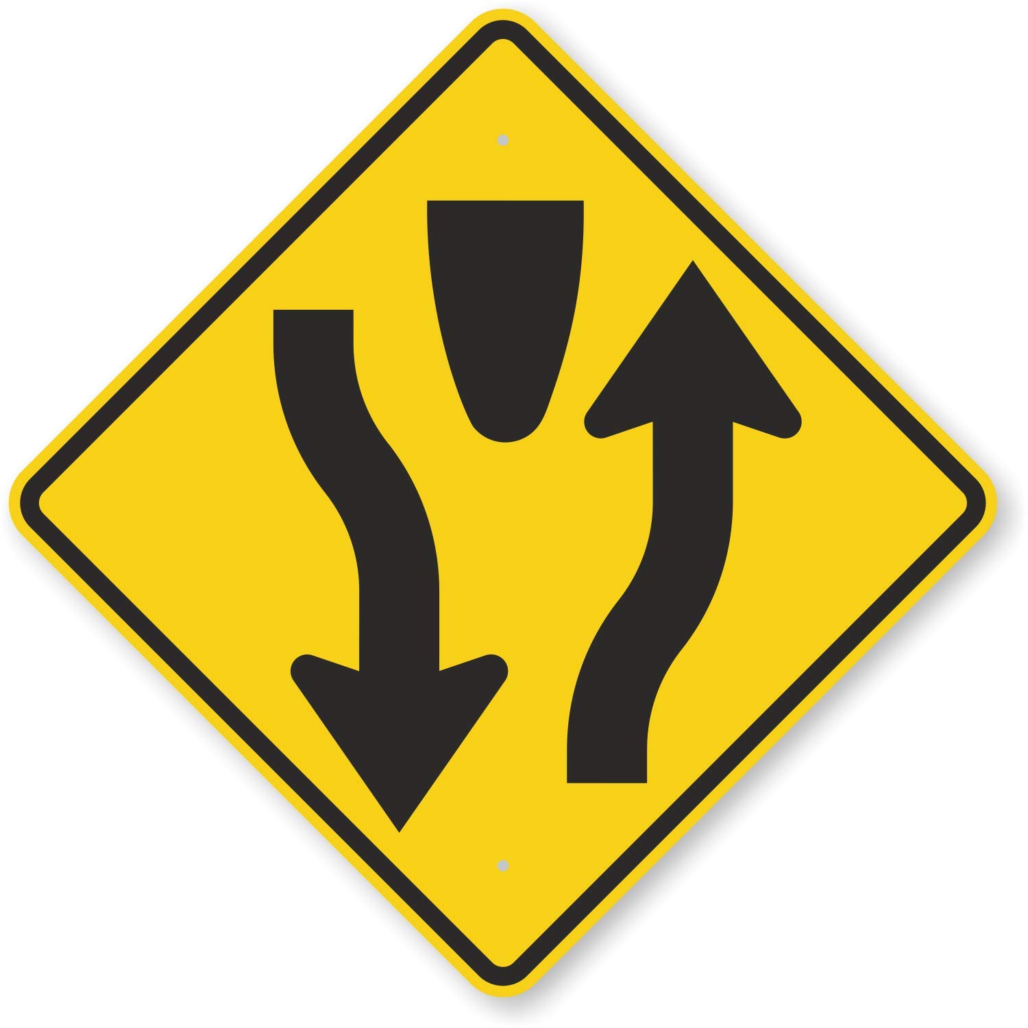 <p>This yellow sign means:</p>