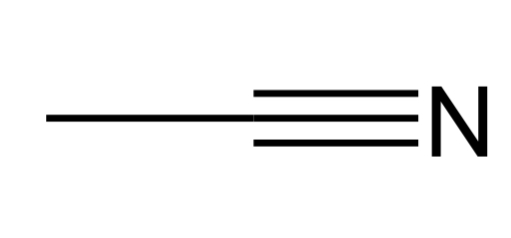 <p>Contains a CN triple bond</p>