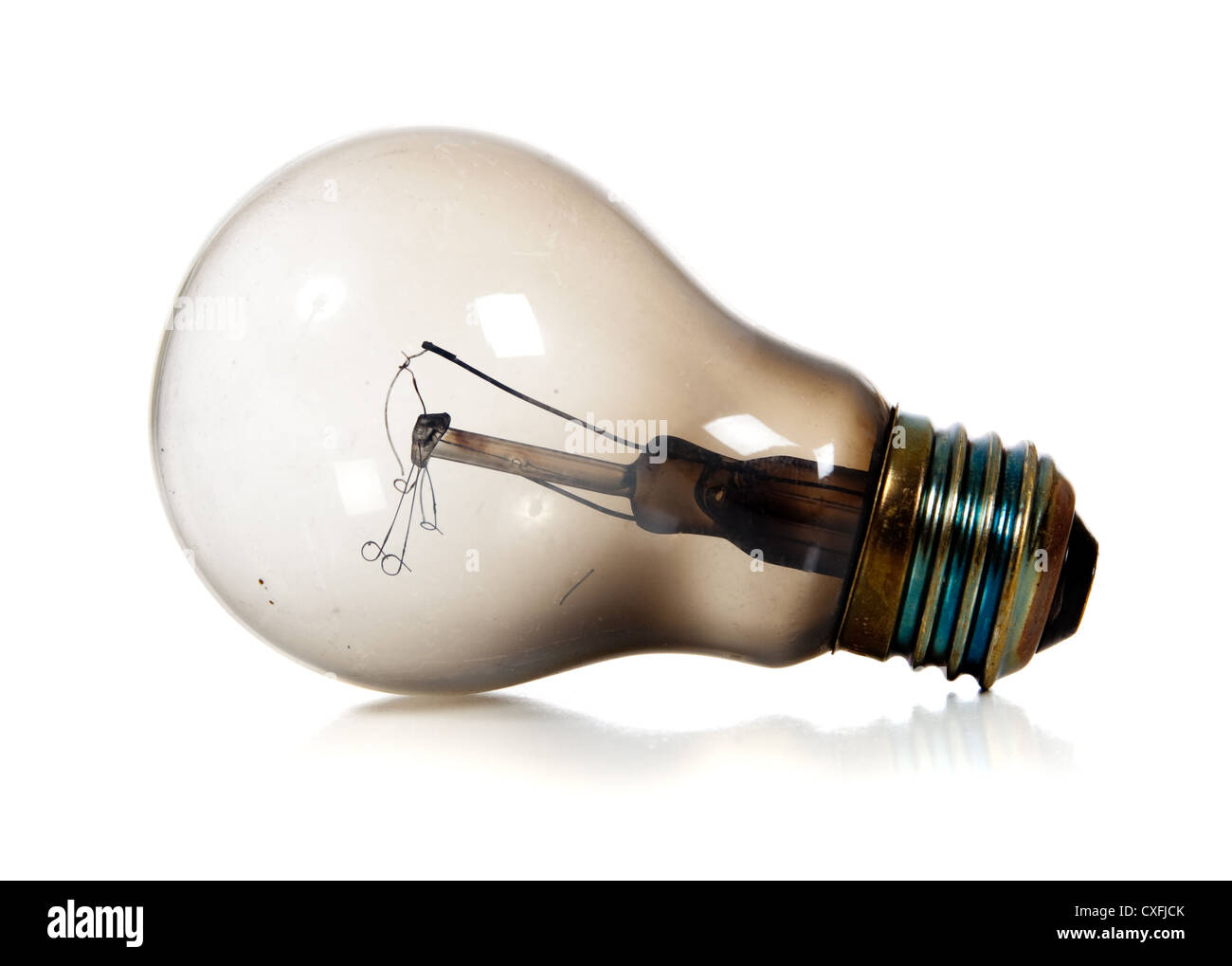 <p>The light bulb is electrocuted</p>