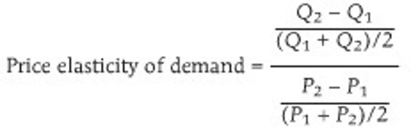 <p>- coefficient test<br>- perfectly elastic = ∞<br>- relatively elastic = greater than 1<br>- unitary elastic = 1<br>- relatively inelastic = between 0 and 1<br>- perfectly inelastic = 0</p>