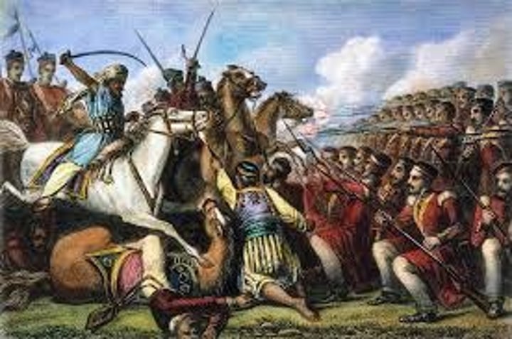 <p>The revolt of Hindu and Muslims over their mistreatment by the British.</p>