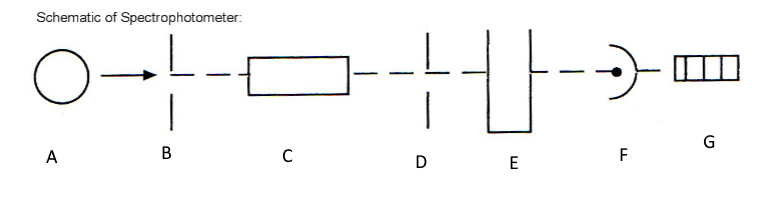 <p>Which component corresponds with G?</p>