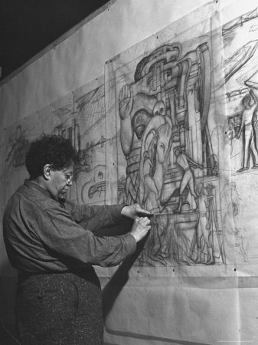 <p>artista que pinta murales</p>