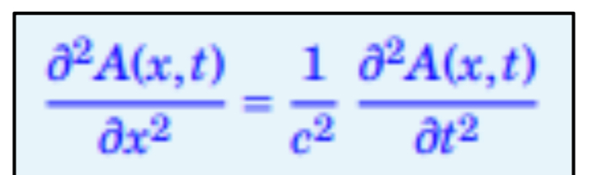 <p>C’est la solution de l’équation de propagation de d’Alembert</p>