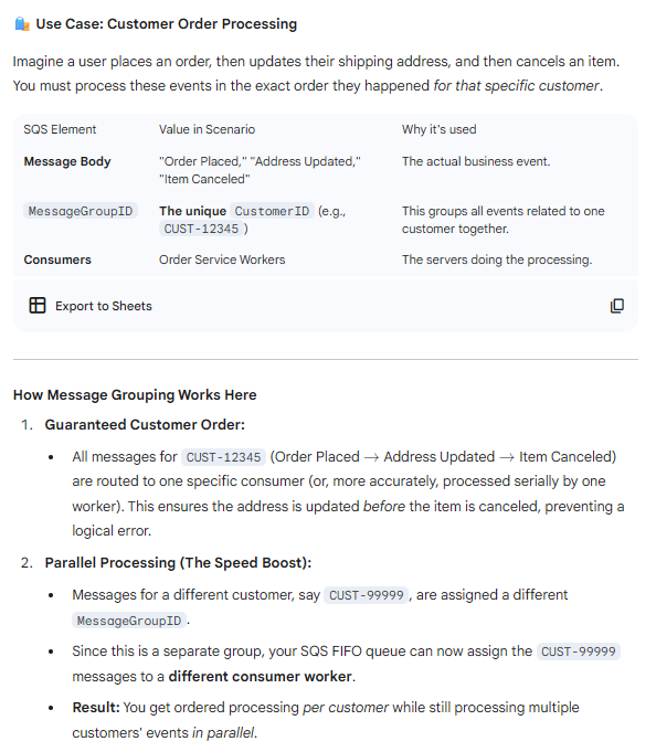 <p>AWS SQS - FIFO Queues Advanced - Message Grouping</p>