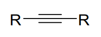 <p>a carbon-carbon triple bond</p>