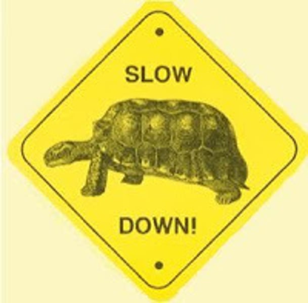 <p>slowly</p>