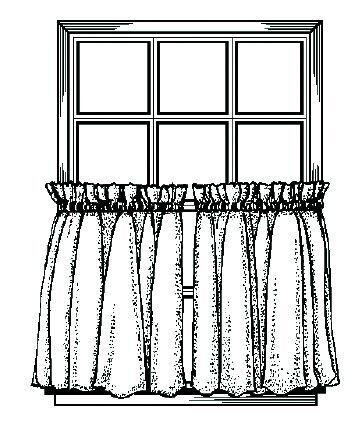 <ul><li><p>short in length</p></li><li><p>½ height of the window in which they are to be hung </p></li><li><p>used in kitchens and baths </p><p></p></li></ul><p></p>