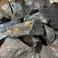 <p>Grayish; kinda looks like a metal. It has no true cleavage and can appear as a rusty red if oxidized. about a 5.5-6 on the hardness scale. leaves a red streak behind. it feels fairly heavy, and can be magnetic</p>