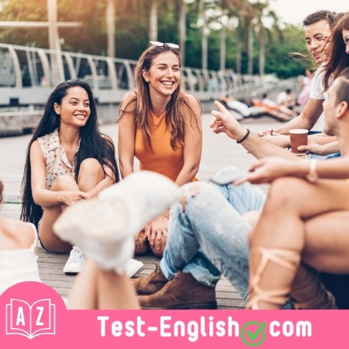 <p>When I _____ with my friends, we usually go to the park or to a café.</p>