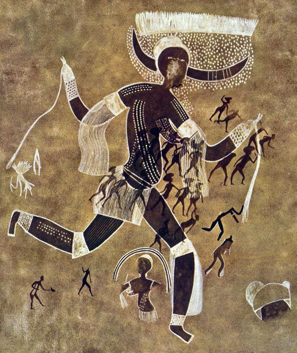 <p><span>Running horned woman</span></p>