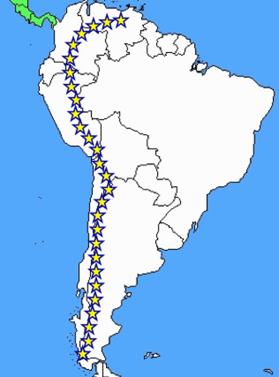 <p>una linea o grupo de montañas</p>