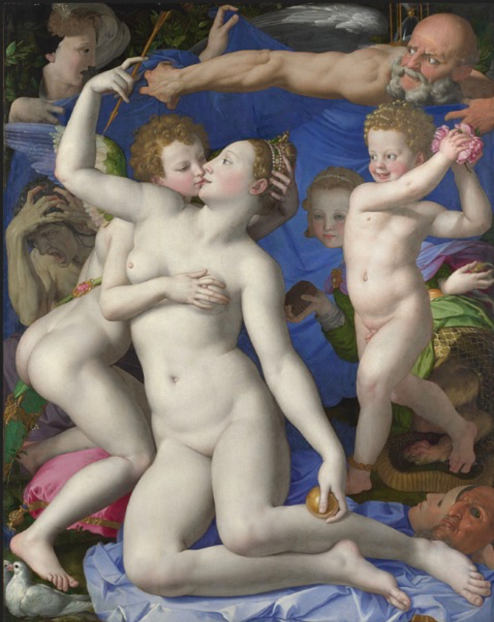 <p>Describe the context of <span style="background-color: transparent;"><em><span>Allegory with Venus & Cupid</span></em><span> and its significance </span></span></p>