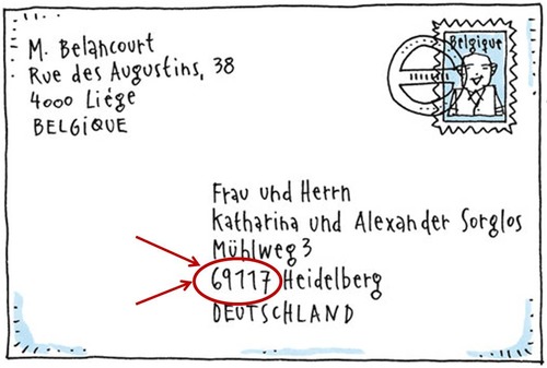 spezielle Nummer für die Post

In Deutschland hat jede _____ 5 Ziffern.
Meine _____ lautet 51065.
Jeder Ort hat seine eigene _____.