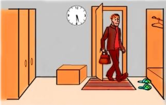 <p>I go to oddice at 8 a.m. and <strong>come back</strong> home at 7 p.m.</p><p>Возвращаться</p>