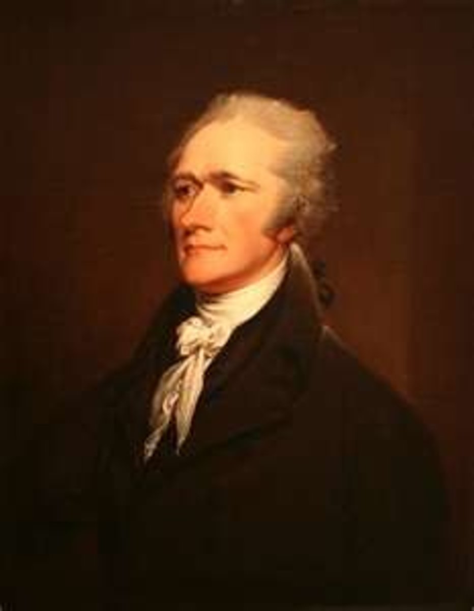 <p>Helped organized the colonists in the Revolution, 1789-1795; First Secretary of the Treasury. He advocated creation of a national bank, assumption of state debts by the federal government, and a tariff system to pay off the national debt.</p>