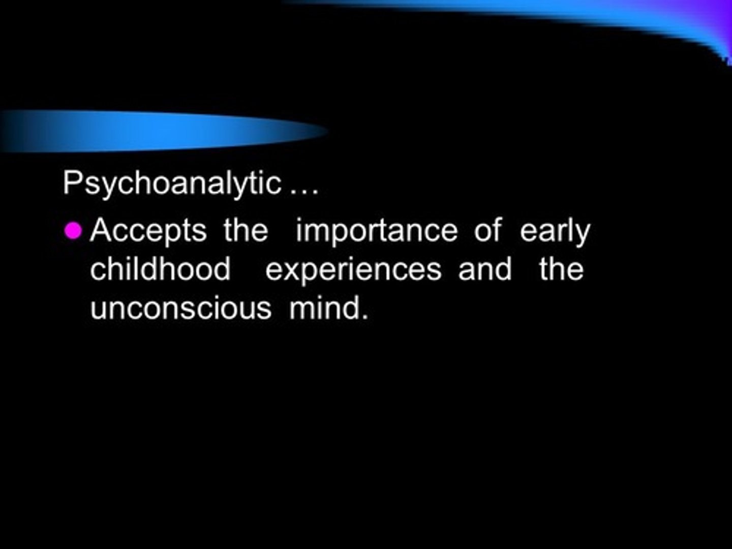 <p>(C) Our childhood experiences and unconscious desires</p><p>According to the Psychoanalytic Theory, our behavior is influenced by our childhood experiences and unconscious desires.</p>