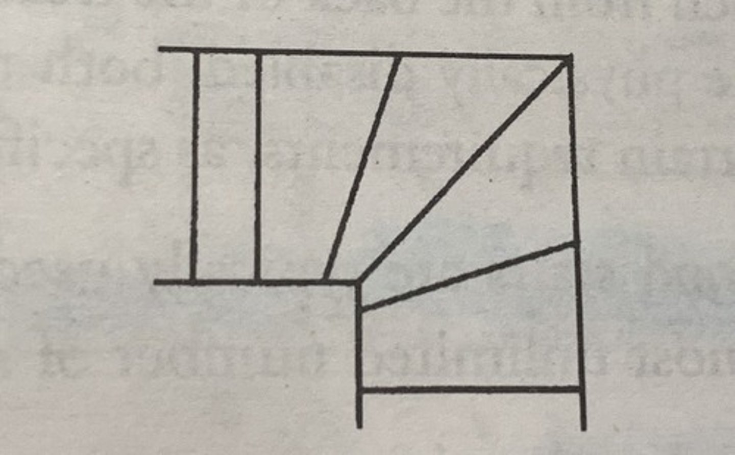 <p>a more or less wedge-shaped stair step for changing direction</p>