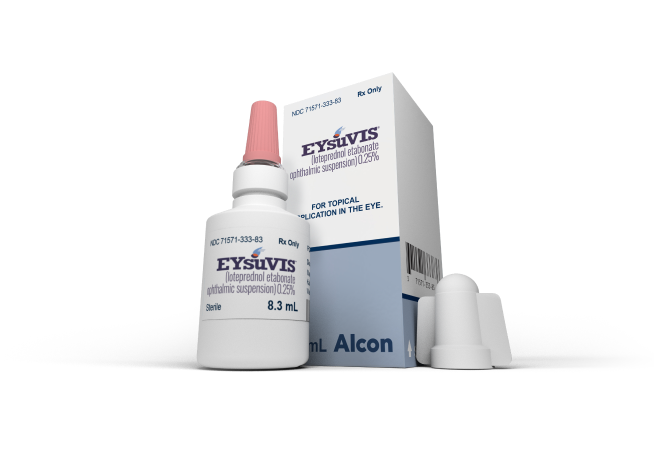 <ul><li><p>0.25% loteprednol etabonate</p></li><li><p>Suspension</p></li><li><p>AMPPLIFY</p></li><li><p>FDA indicated for short-term treatment of signs and symptoms of inflammatory dry eye</p></li><li><p>Dosage: 1gt QID x up to 2wks</p></li></ul><p></p>