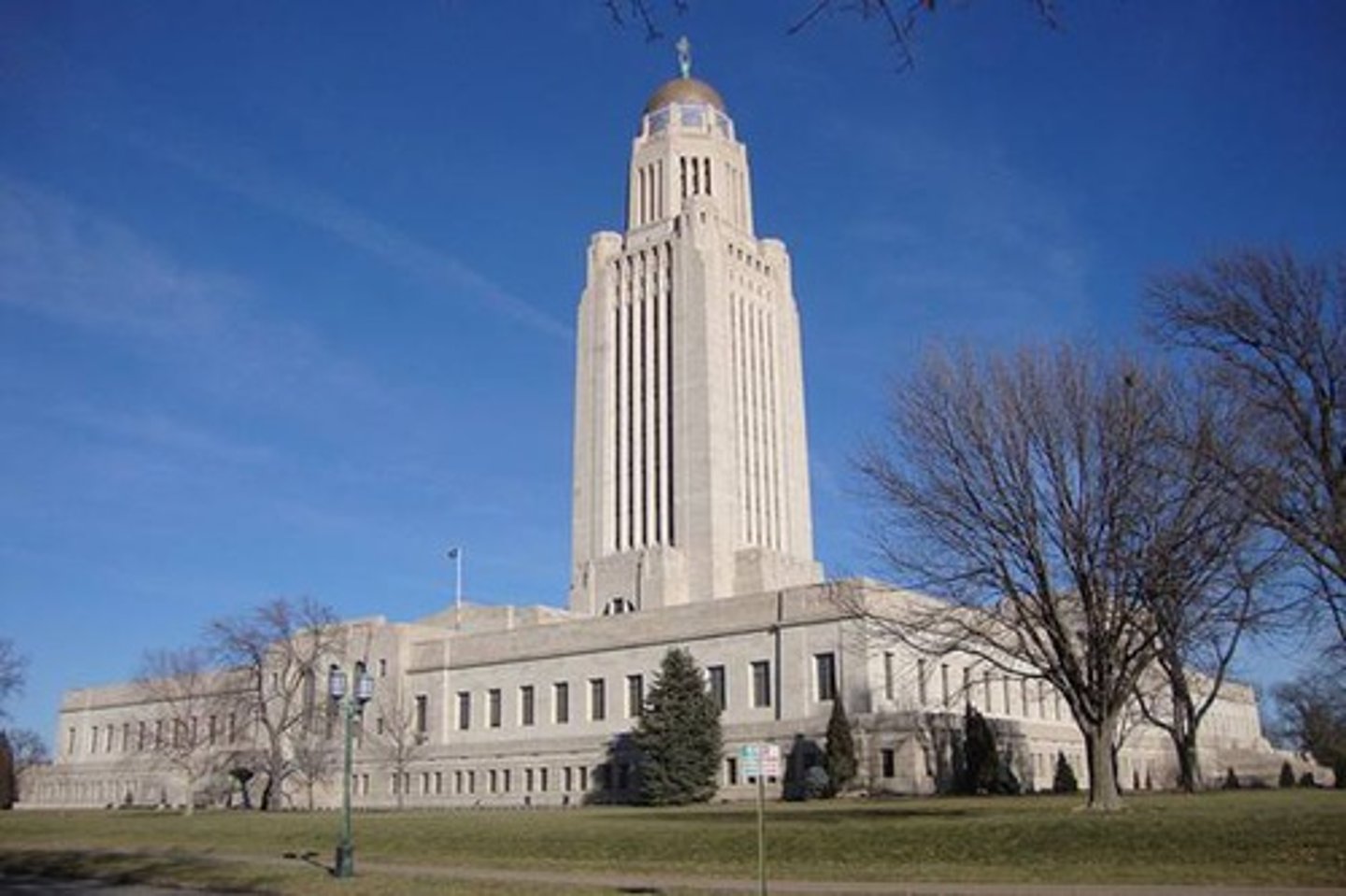 <p>is in downtown Lincoln</p>