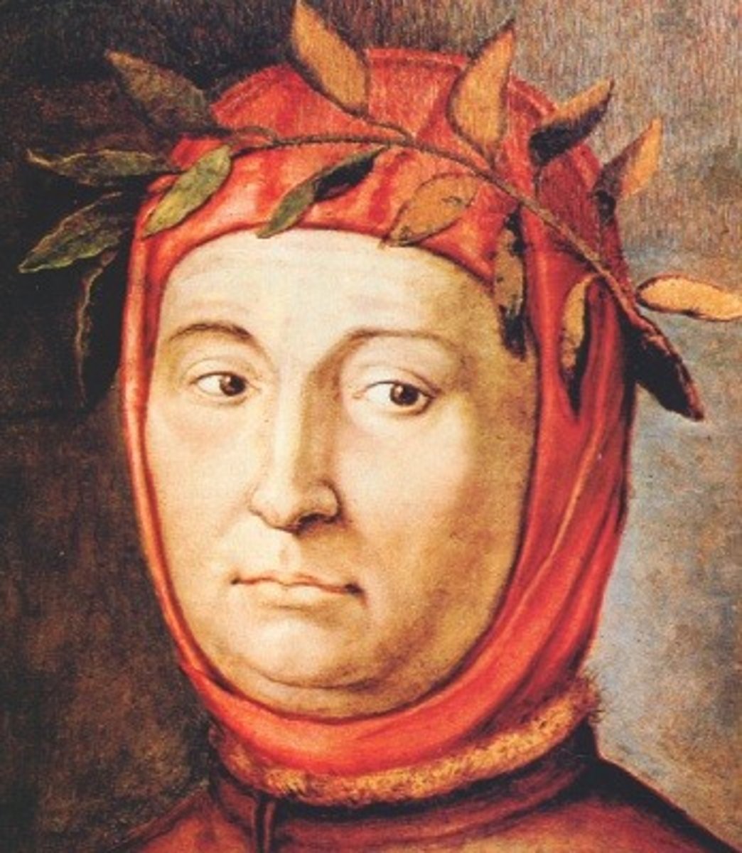 <p>one of the earliest and most influential humanists. "father of Renaissance humanism" great poet</p>