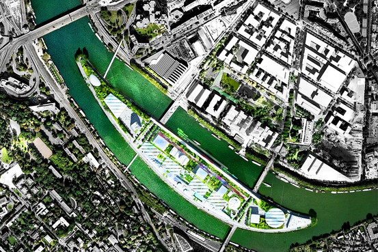 <p>Island of the Seine River </p>