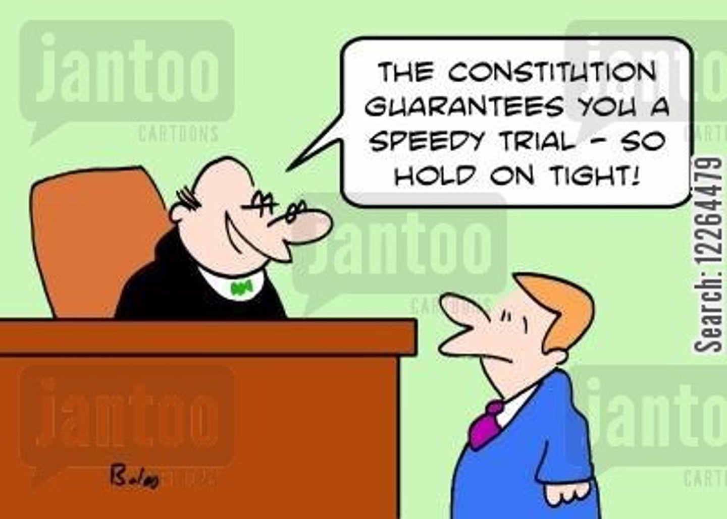 <p>Right to a speedy, public trial and impartial jury</p>