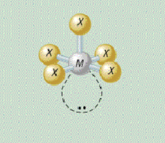 <p>AX₅E₁ bond angle</p>