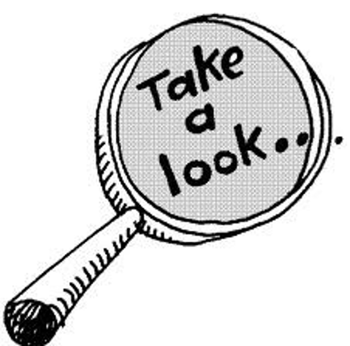 <p>to look at or see something before something or someone else</p>