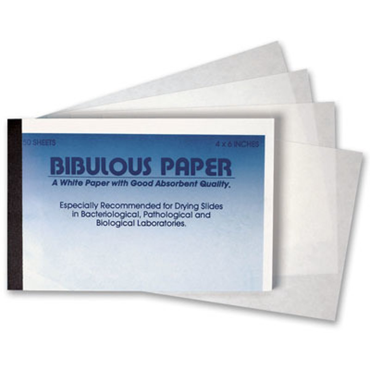 <p>Paper used to absorb excess liquid on microscope slides after being stained (prevents blots).</p>