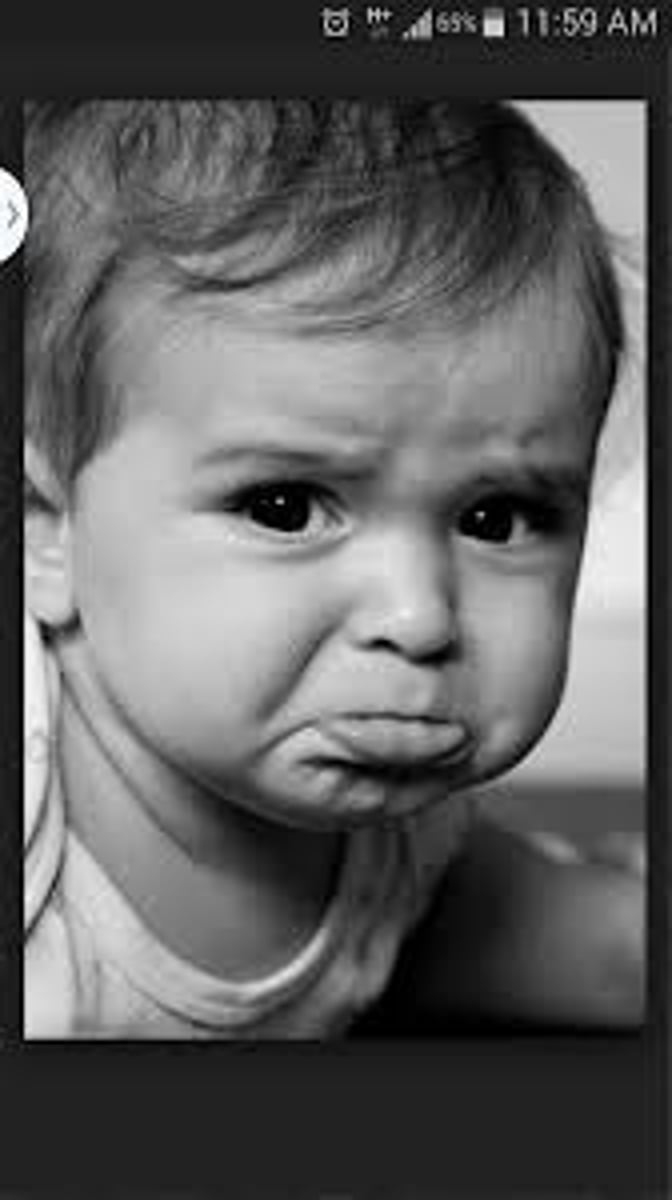 <p>(n.) a gloomy, ill-tempered feeling; to be pouty</p>