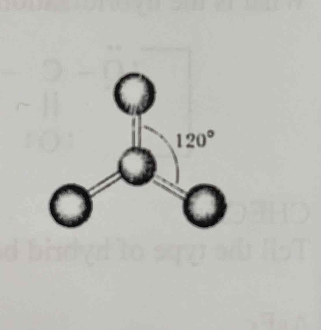 <p>Trigonal Planar 120°</p>