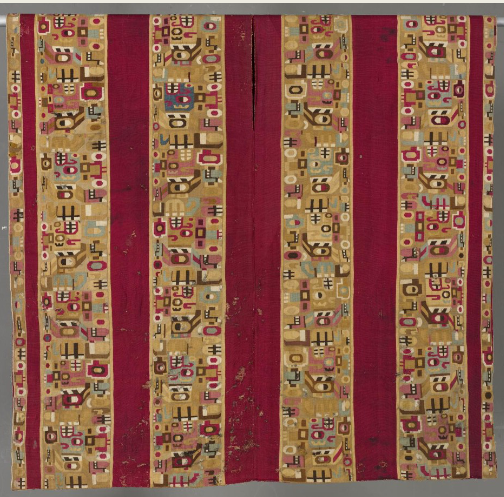 <p>2.22, 2.23 Huari, Sacrificer Tunic, c. 600-1000 CE, camelid and cotton</p>