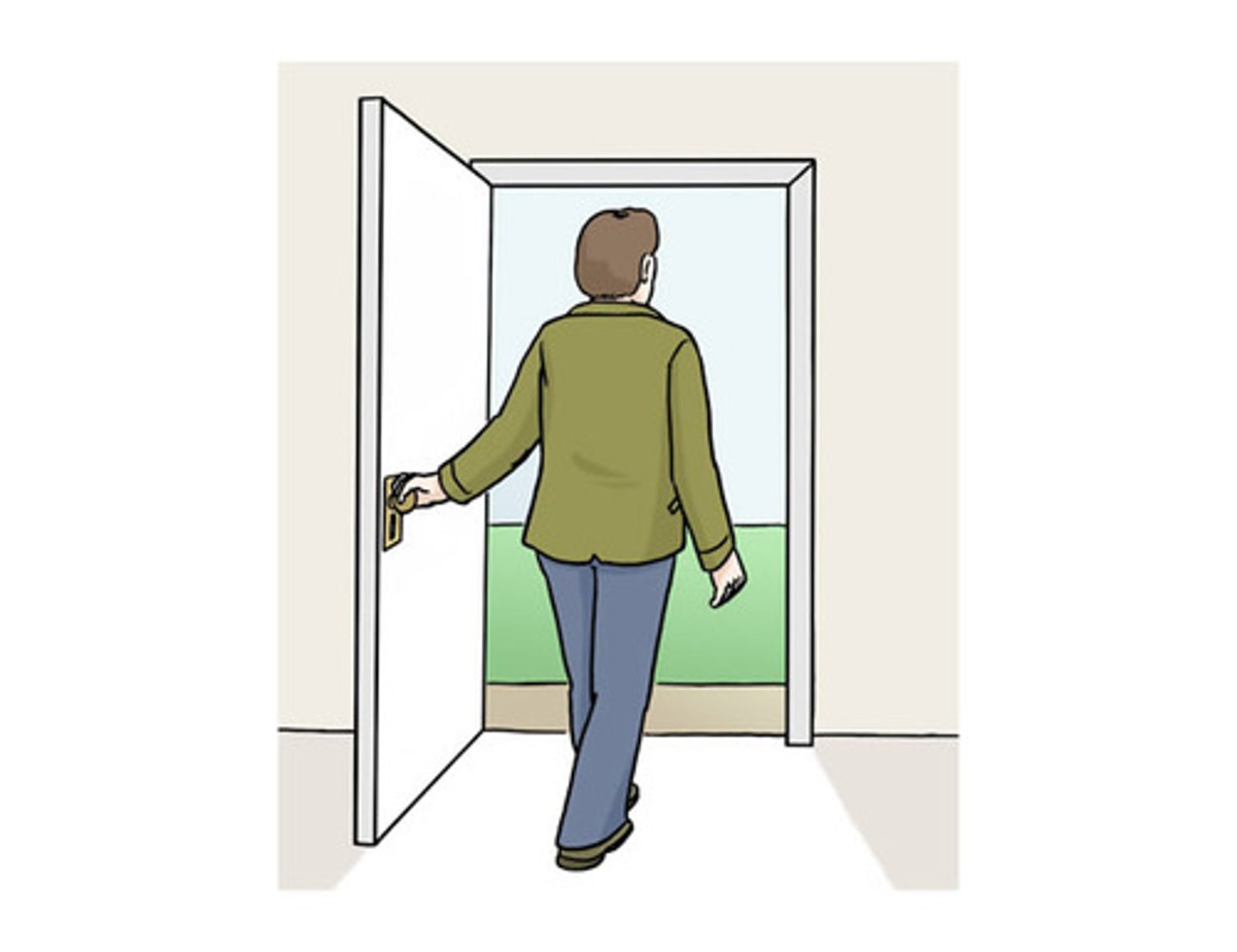 <p>to leave, go away</p>