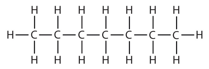 <p>C7H16 - CH3(CH2)5CH3</p>