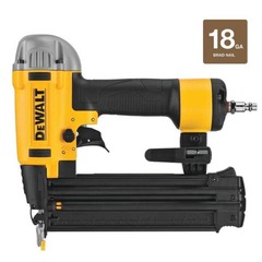 <p>An electric nail gun that is used to fasten brad nails.</p>