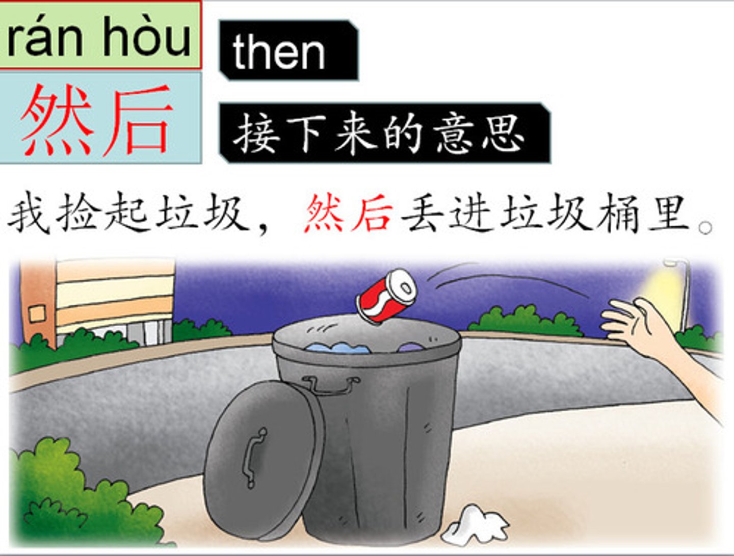 <p>sau đó</p>