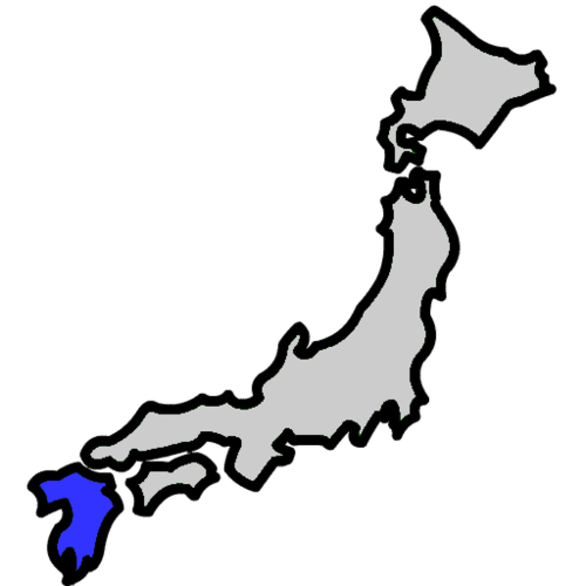 <p>the southernmost of the four main islands of Japan</p>