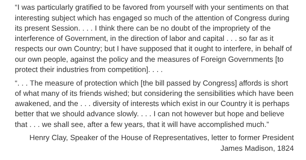 <p>Clay most likely wrote the letter in support of which of the following?</p>