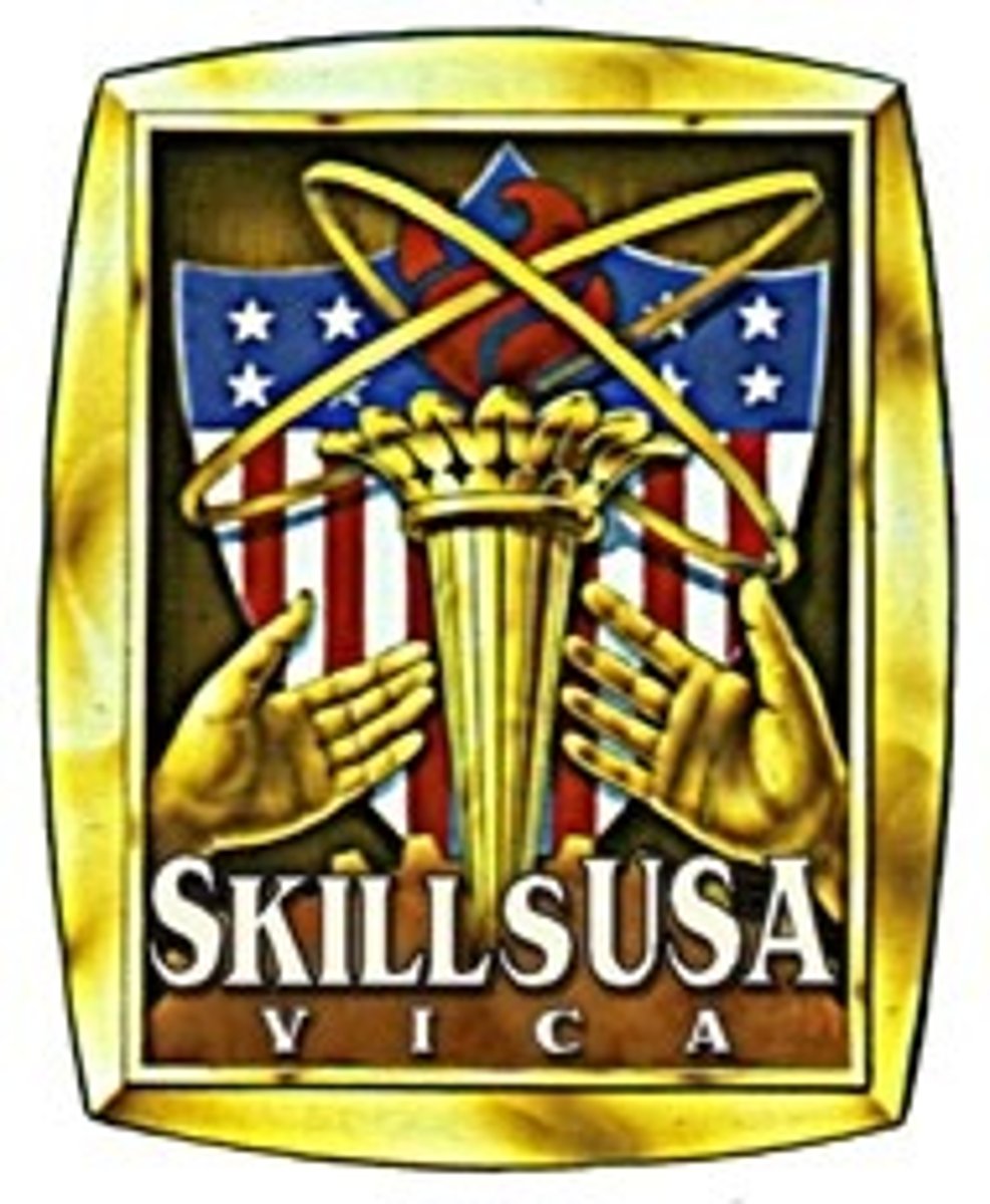 <p>The shield represents patriotism</p><p>The gear represents the industrial society</p><p>The torch represents knowledge</p><p>The orbital circles represent technology</p><p>The hands represent the individual</p>