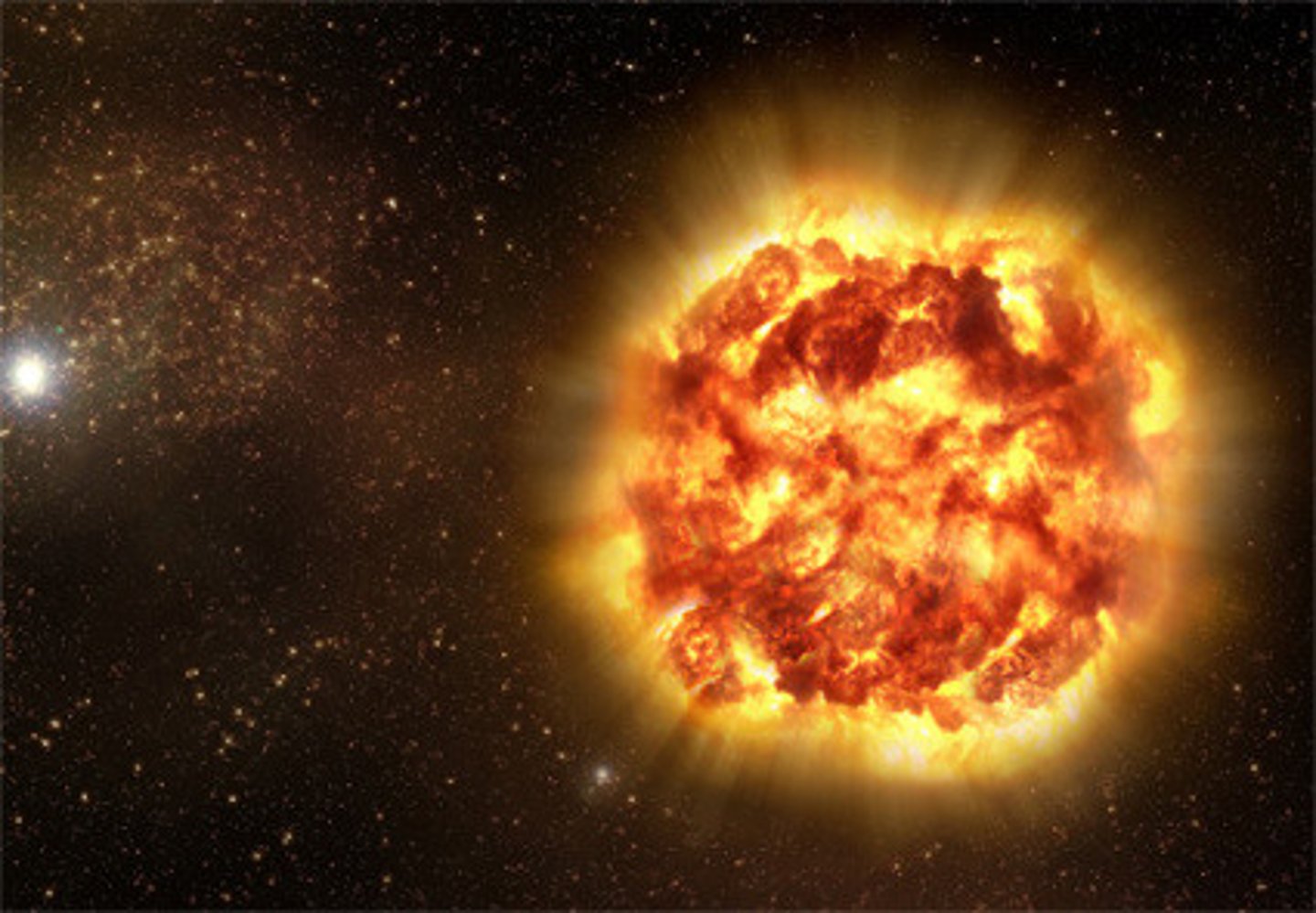 <p>The process by which two or more small nuclei fuse to make a bigger nucleus</p>