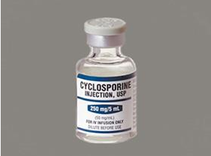 <p>By Talypocladium inflatum - anamorph Cordyceps subsessilis</p><p>Cyclic (11 a.a) peptide, Non ribosomal</p><p>Reduces T-cell function -&nbsp;immunosuppresant &amp; antiinflamatory</p><p>organ transplants</p>