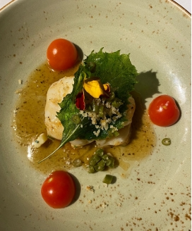 <p>Truffle Halibut</p>