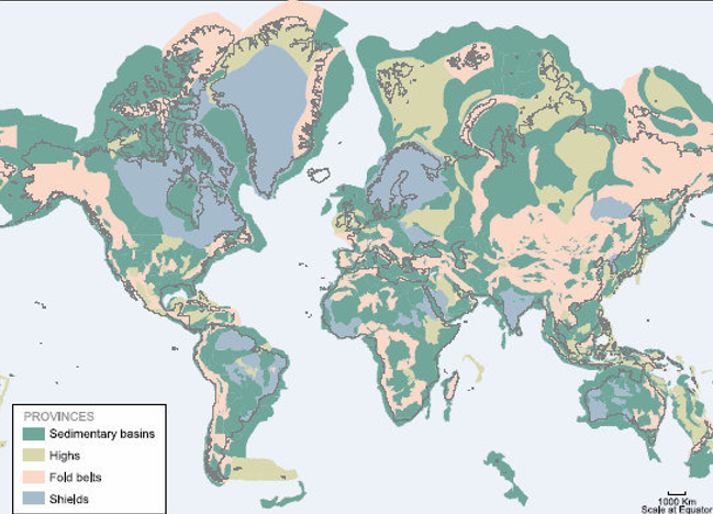<ul><li><p>the space in which the sediment is deposited is reffered to as “accommodation” and is generated by subsidence</p></li><li><p>long term storage of sediment occurs in sedimentary basins <br>→ the subsidence of the sedimentary basin also ensures burial of the sediment with later sediment</p></li><li><p>this burial takes the sediment to higher pressures and temperatures, where it can also be converted from sediment into a sedimentary rock</p></li></ul><p></p><ul><li><p>distribution is in areas where there is potential to accumulate sediment long-term - other areas are actively uplifting, or are still “high”</p><p></p></li></ul><p></p>
