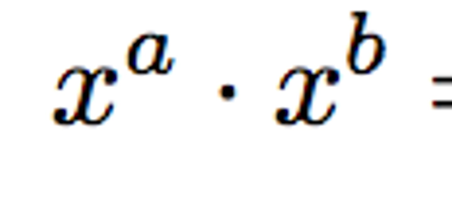 <p>x^a+b</p>