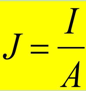 <p>Current density </p>