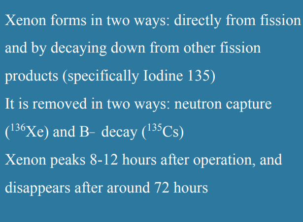 <p>fission products with large neutron absorption cross sections. Decrease reactivity, neturon poison</p>
