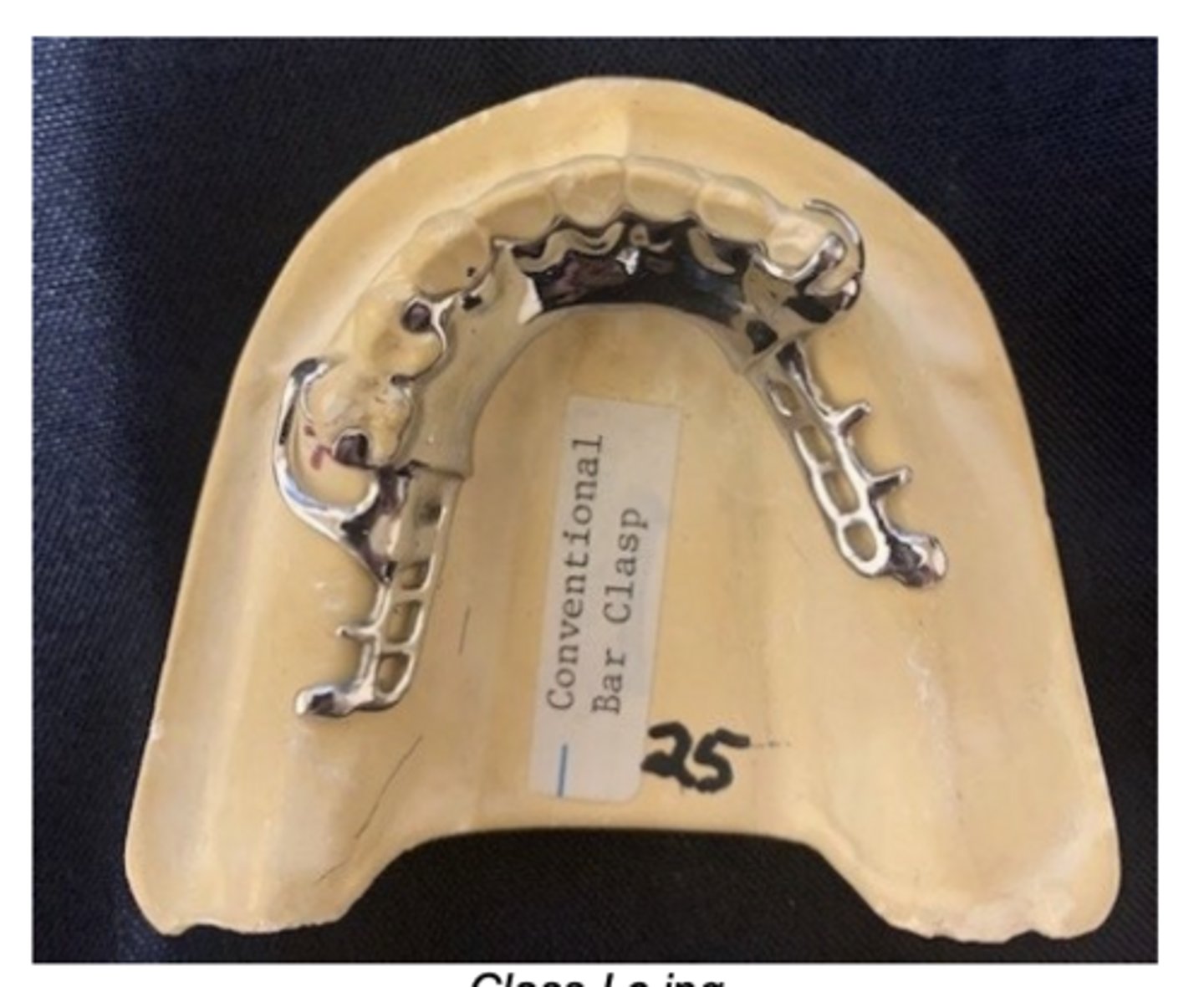 <p>C. There are two processing stops on this RPD design</p><p>D. The incisal rest on tooth #27 is part of the clasp assembly</p><p>E. The distal-occlusal rest on tooth #20 and the incisal rest on tooth #27 creates the axis of rotation or fulcrum for this RPD design</p>
