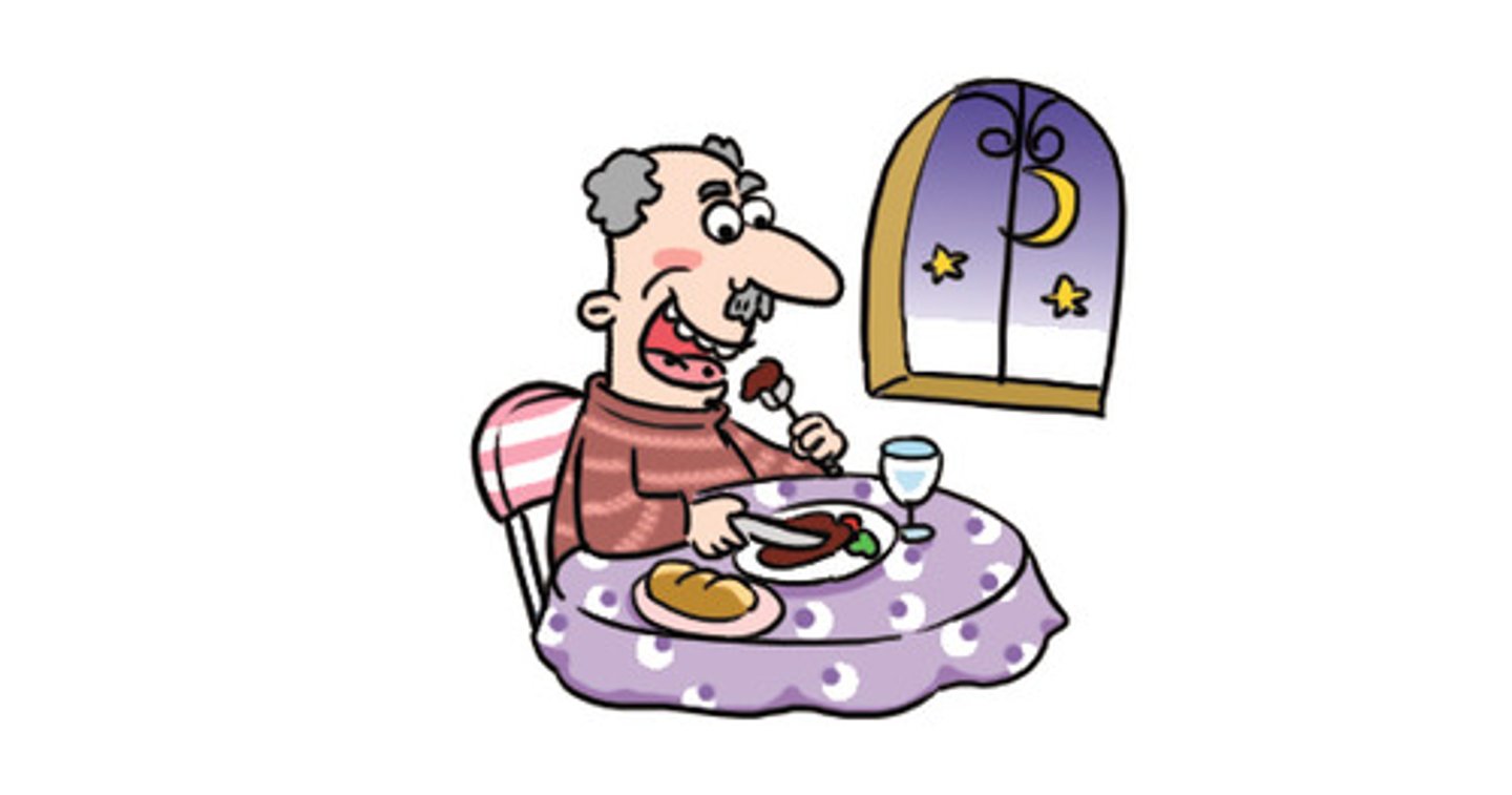 <p>evening, dinner</p>