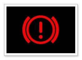 <p>Brake warning light</p>